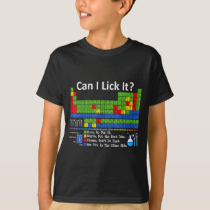 T-shirt Puis-je le lécher Tableau périodique Professeur de