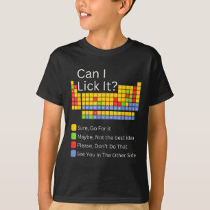 T-shirt Puis-je le Lick Table périodique Enseignant Enfant