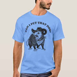 T-shirt Puis-je Pethat Chien Mème Animal Amoureux Drôle Op