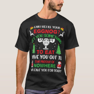 T-shirt Puis-Je Remplir Votre Devis De Vacances De Noël Ég