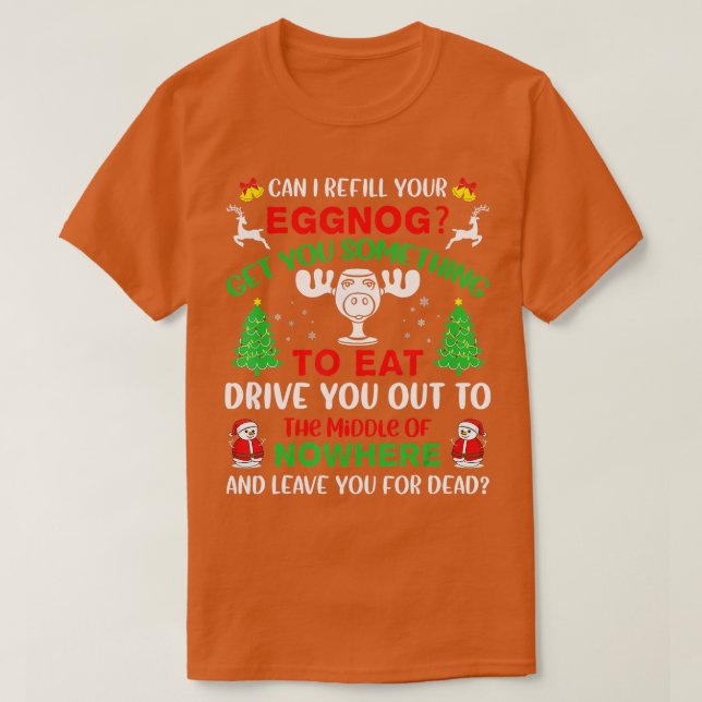 T-shirt Puis-Je Remplir Votre Devis De Vacances De Noël Ég (Design devant)