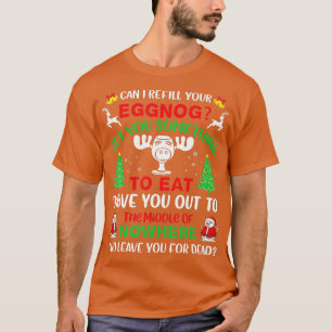 T-shirt Puis-Je Remplir Votre Devis De Vacances De Noël Ég