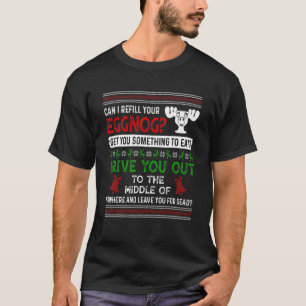 T-shirt Puis-Je Remplir Votre Vacati De Noël De Famille Eg