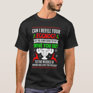 T-shirt Puis-je reremplir votre Eggnos Amusant Famille Vac