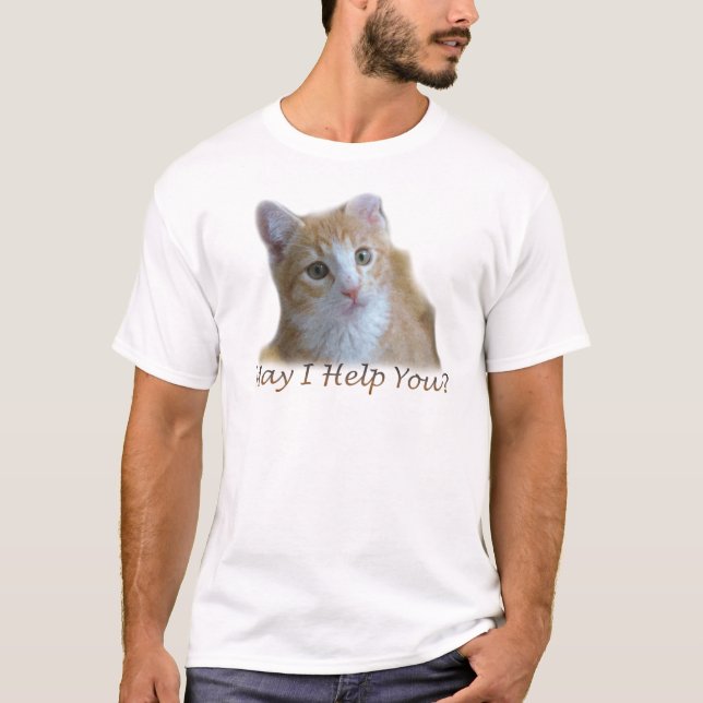 T-shirt Puis-je vous aider ? (Devant)