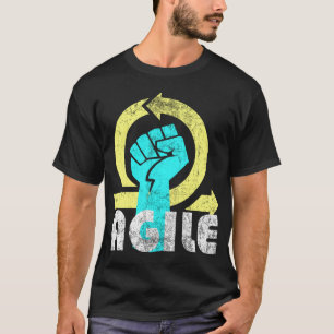 T-shirt Puissance agile - style vintage