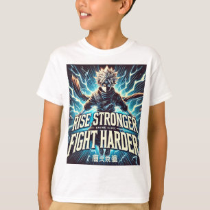 T-shirt Puissance Anime - Augmenter plus fort