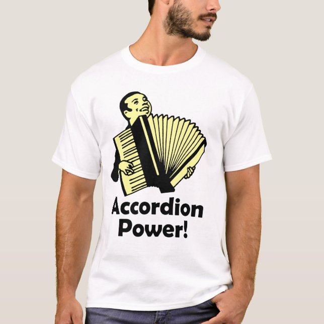 T-shirt Puissance d'accordéon ! (Devant)