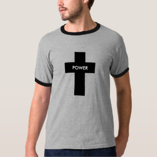 T-shirt Puissance de la pièce en t chrétienne de la