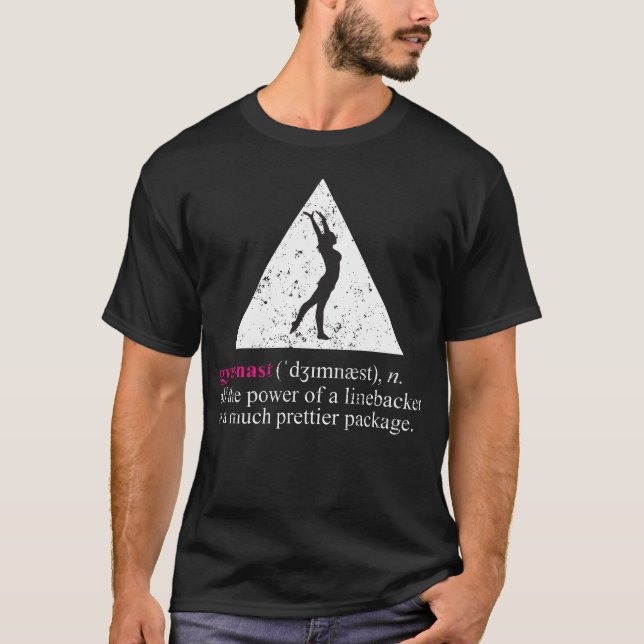 T-shirt Puissance d'entrée de dictionnaire de gymnaste (Devant)