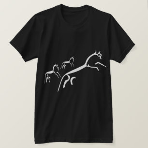 T-shirt Puissance du cheval antique - Customisé
