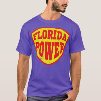 T-shirt Puissance Floride tirée à blanc