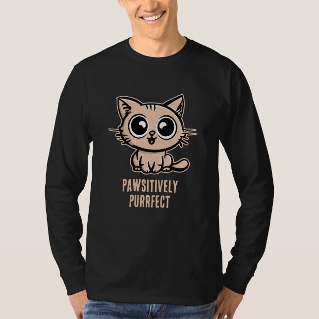 T-shirt Puissant, Beau Manga Kitten (Devant)