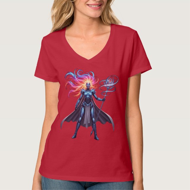 T-shirt Puissant Ethereal Spellcaster pour les sorcières m (Devant)