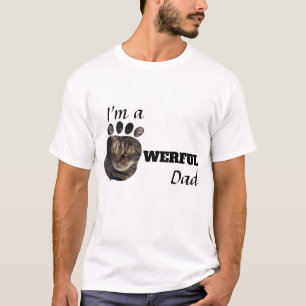 T-shirt Puissante Chat / Chien Maman textos ajouter la pho