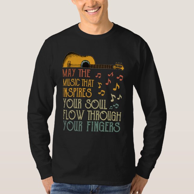 T-shirt Puisse La Musique Qui Inspirera Votre Soul Flow À  (Devant)
