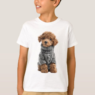 T-shirt Pull Cable Tricoté Poodle Enfants