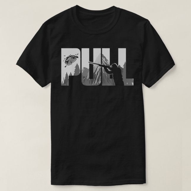 T-shirt Pull Clay Shooting Cute Pigeon Shooter Players (Design devant)