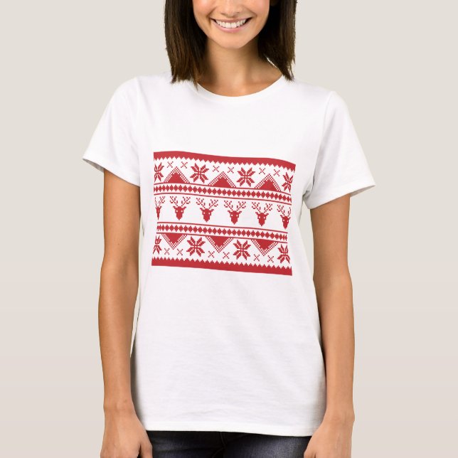 T-shirt pull de noël (Devant)