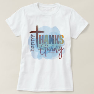 T-shirt Pull de Thanksgiving Joyeux Vêtements d'automne