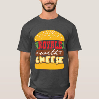 T-shirt Pulp Fiction Royale avec un cadeau de fromage