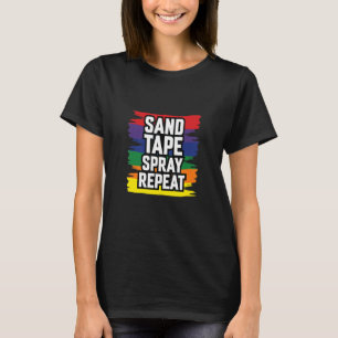 T-shirt Pulvérisateur de bande de sable Répéter Auto Body