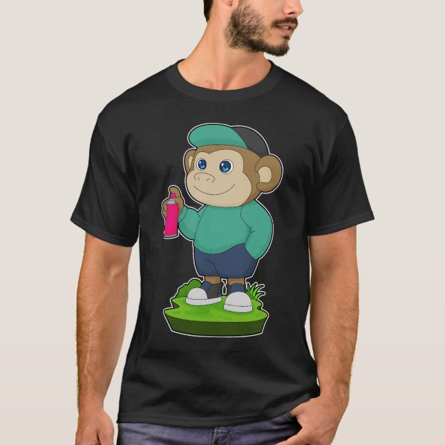 T-shirt Pulvérisateur de singe (Devant)