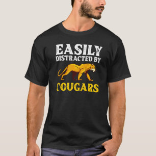 T-shirt Puma Lion Animal Chat Tête Mignon Chat Sauvage