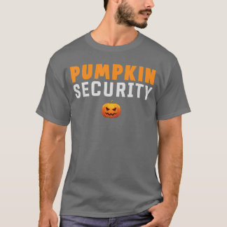T-shirt Pumpkin Security Kids Halloween Idea For Trick Or 