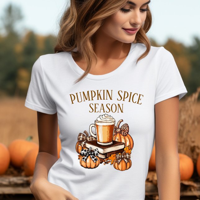 T-shirt Pumpkin Spice Season  (Pumpkin Spice Season Cute T-shirt boho bows)