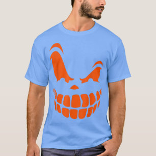 T-shirt Pumpkin Spooky Halloween Face Jack O' Lantern