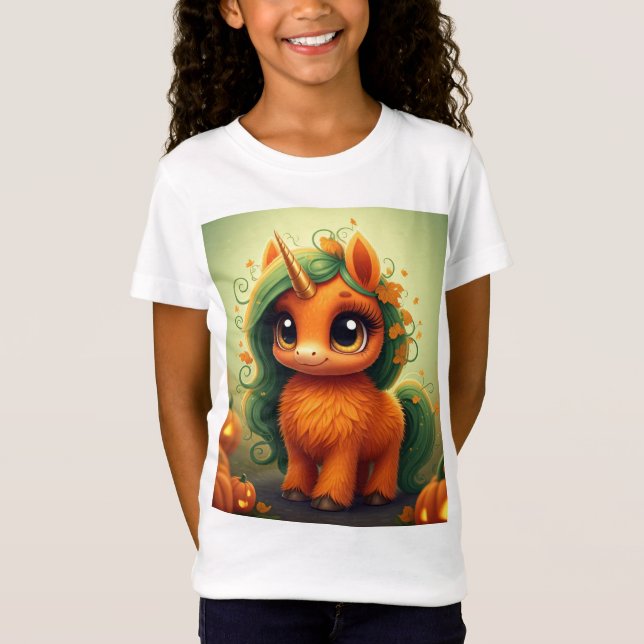 T-Shirt Pumpkin Unicorn  (Devant)
