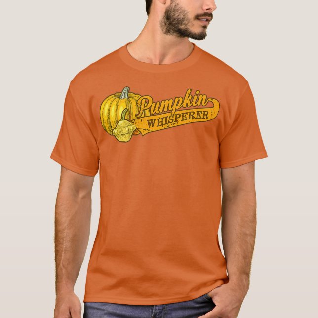 T-shirt Pumpkin Whisperer Vegetable Drawing Gardening (Devant)