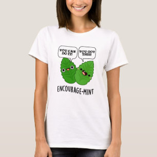 T-shirt Pun à menthe positif