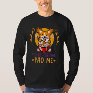 T-shirt Pun à soupe de nouilles vietnamiennes Foodie Corgi