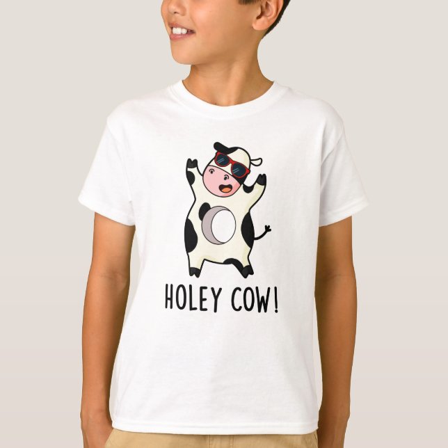 T-shirt Pun animal drôle de vache Saint (Devant)
