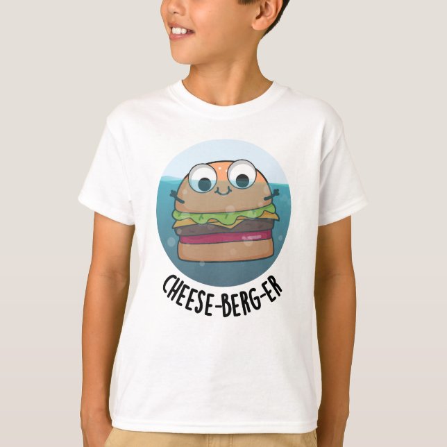 T-shirt Pun de cheeseburger amusant Ice-berg (Devant)