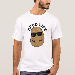 T-shirt Pun de pomme de terre amusant à la vie pudique