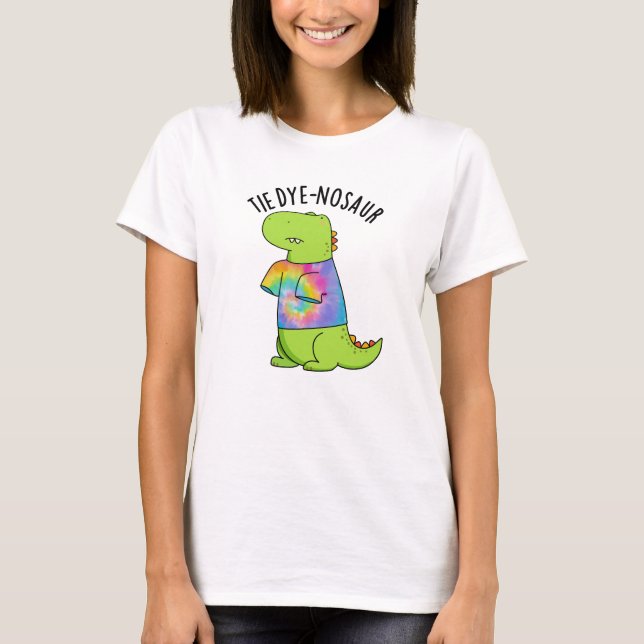 T-shirt Pun Dinosaure Dinosaure Dinusé à cravate (Devant)