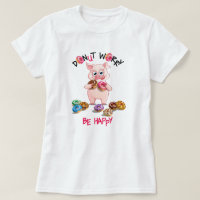 T-shirt Pun Donut Pig Funny