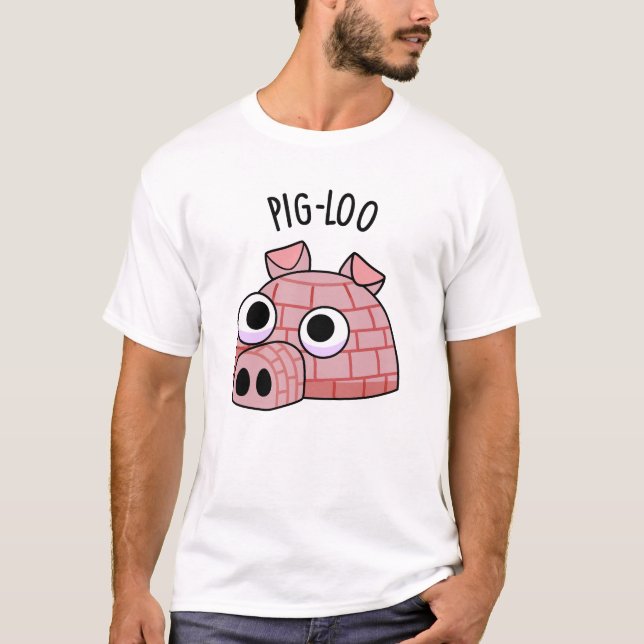 T-shirt Pun Igloo Drôle De Pig-loo (Devant)