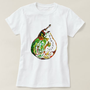 T-shirt Pun Pearfect Pear fruit pop art illustration