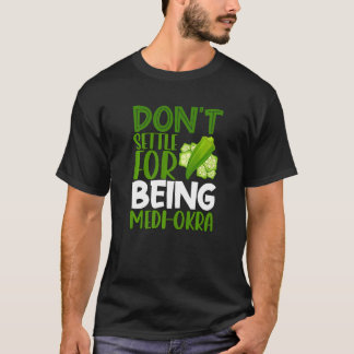 T-shirt Pun végétarien ne s'installe pas pour être Medi