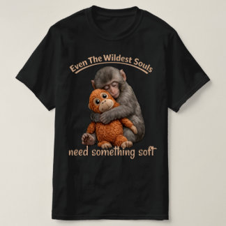 T-shirt Punch-kun Monkey  Hug Graphic Tee.