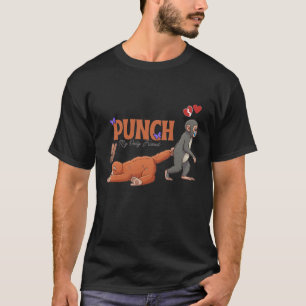T-shirt Punch‑kun & Plush Monkey – Kawaii pour les enfants