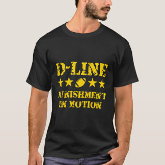 T-shirt Punition De Ligne D En Mouvement Football Défensif