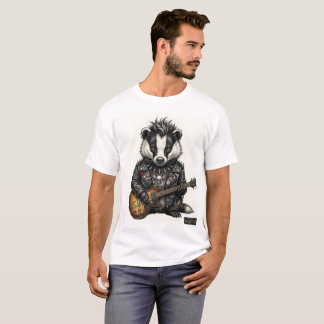 T-shirt Punk Badger "ALEXA" – Double-Sided Edgy 3D 