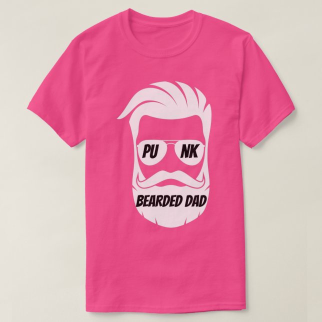 T-shirt Punk barbu papa 2 (Design devant)