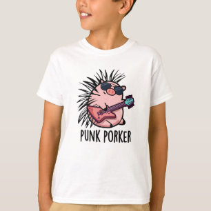 T-shirt Punk Porker Funny Punk Rocker Pig Pun