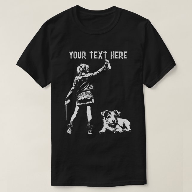 T-shirt Punk Rock 2 Citation personnalisée 90s Street Art  (Design devant)